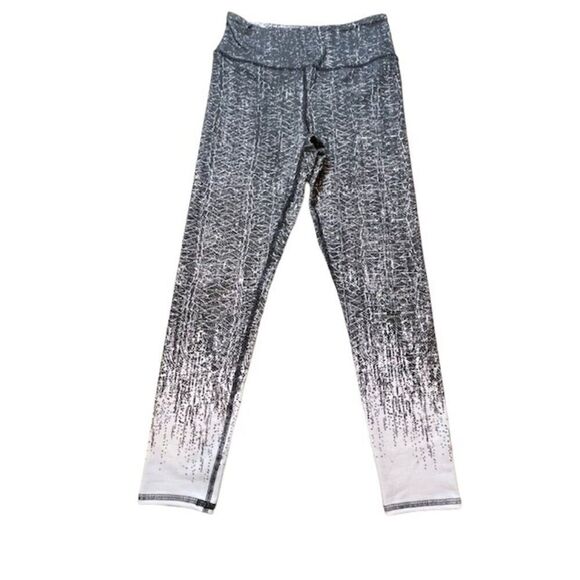 Evolution and Creation Women's Leggings Black and White Ombre Print Small - Picture 1 of 8
